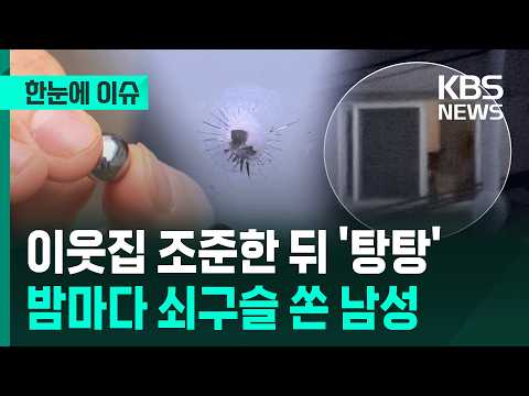 [한눈에 이슈] 갑자기 날아든 쇠구슬 총알…누가 어디서 맞을지 모른다 / KBS 2026.05.30. thumbnail