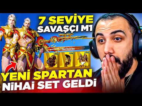 YENİ SPARTAN NİHAİ SET VE 7 SEVİYE M1 GELDİ!! OYUNUN EN İYİ NİHAİSİ 😱 EFSANE | PUBG Mobile thumbnail