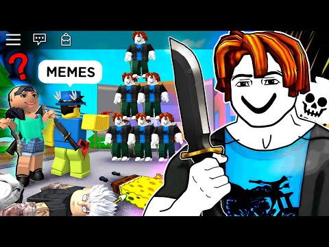 ROBLOX Murder Mystery 2 BACON Funny Moments 3 (MEMES) thumbnail