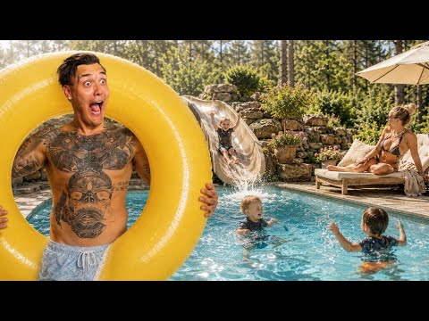 HELA FAMILJEN TOG ÖVER POOLEN thumbnail