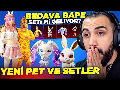 BAPE SETİ GERİ Mİ DÖNÜYOR? 😱 OYUNUN EN TATLI YENİ PET VE SETLERİ GELDİ | PUBG Mobile thumbnail