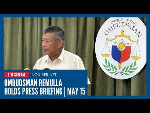 LIVE: Ombudsman Remulla holds press briefing  | May 15 thumbnail