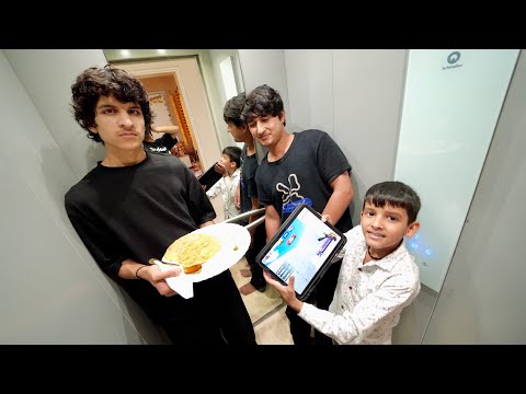 Living In Lift Challenge 😲 With Brothers thumbnail