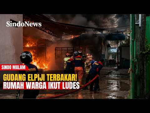 Kebakaran Gudang Elpiji Merembet ke Pemukiman, Satu Rumah Warga Ludes Terbakar | SINDO MALAM | 16/05 thumbnail