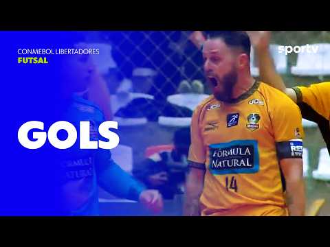 SOROCABA 6  X 0 NACIONAL | GOLS | CONMEBOL LIBERTADORES DE FUTSAL | sportv thumbnail