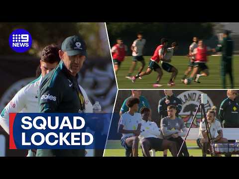 Socceroos prepare for final warm-up match as World Cup squad finalised | 9 News Australia thumbnail