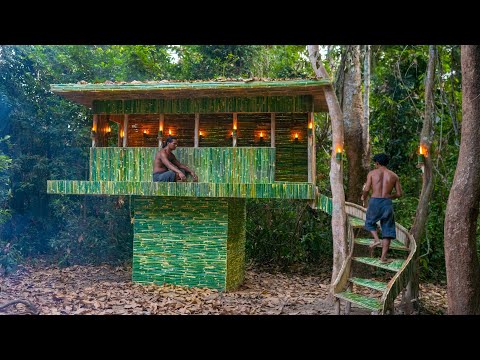 Building The Most Beautiful Bamboo Home Villa in the Deep Jungle thumbnail