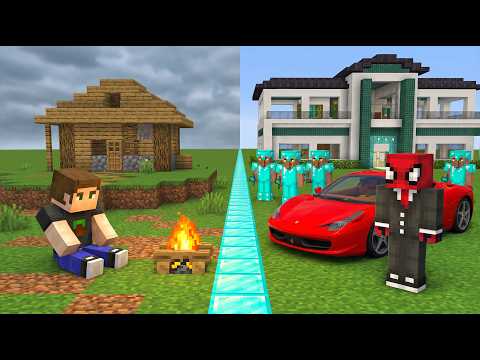 ZENGİN KÖY VS FAKİR KÖY - Minecraft thumbnail