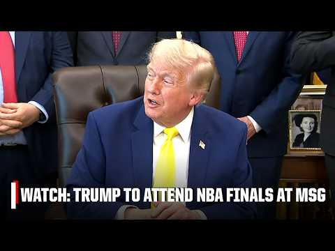 President Donald Trump to attend Spurs-Knicks NBA Finals Game 3 at MSG | ESPN thumbnail
