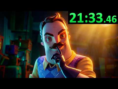 J'ai speedrun LES 2 JEUX Hello Neighbor thumbnail