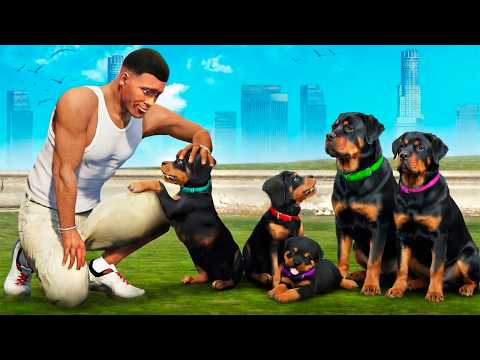 CHOP consigue NOVIA y tiene CACHORROS en GTA 5 thumbnail