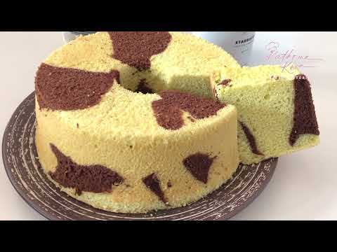 Pandan Marble Chiffon Cake  | 香兰大理石戚风蛋糕 thumbnail