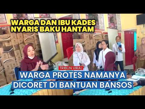 Ribut Saat Pembagian Bansos! Warga Protes Namanya Dicoret, Adu Mulut dengan Istri Kades Jadi Sorotan thumbnail