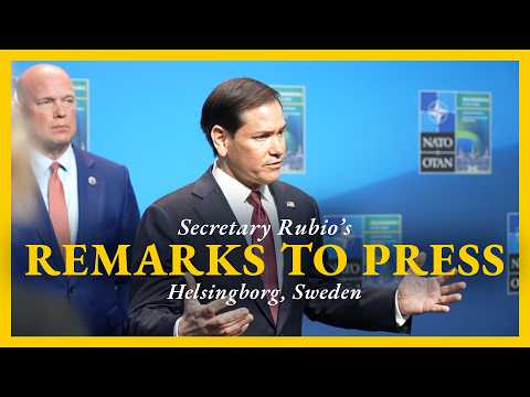 Secretary Rubio remarks to the press in Sweden thumbnail