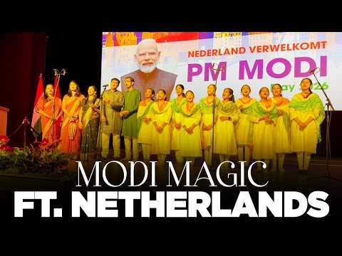 Never seen ever before! The Indian diaspora in Netherlands can not keep it calm as PM arrives.. thumbnail