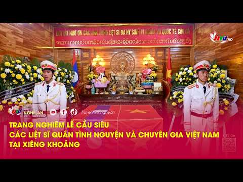 Trang nghiêm lễ cầu siêu các liệt sĩ quân tình nguyện và chuyên gia Việt Nam tại Xiêng Khoảng thumbnail