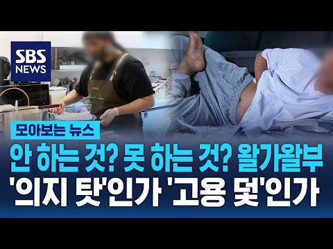 안 하는 것? 못 하는 것? 왈가왈부..'의지 탓'인가..'고용 덫'인가 / SBS / 모아보는 뉴스 thumbnail