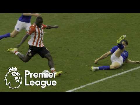 Brian Brobbey outmuscles Everton's defense to bring Sunderland level | Premier League | NBC Sports thumbnail