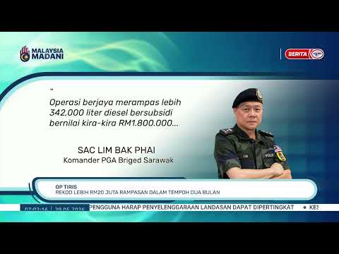 29 MEI 2026 - BERITA PAGI - OP TIRIS: REKOD LEBIH RM20 JUTA RAMPASAN DALAM TEMPOH DUA BULAN thumbnail