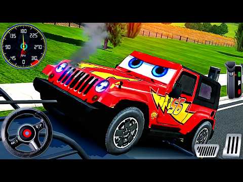 Truck Transporting Lightning McQueen - Car Transporter Rescue Cars Simulator - Android GamePlay thumbnail