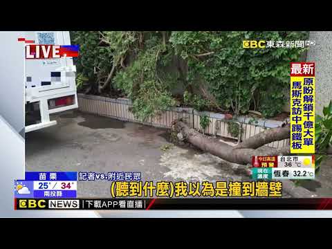 追殺式倒車？ 貨車讓路「倒車撞樹」傷78歲翁@newsebc thumbnail