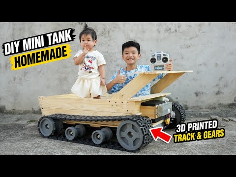 DIY Mini Tank for my son | 266 Hours 3D Printed Tracks & Gears thumbnail