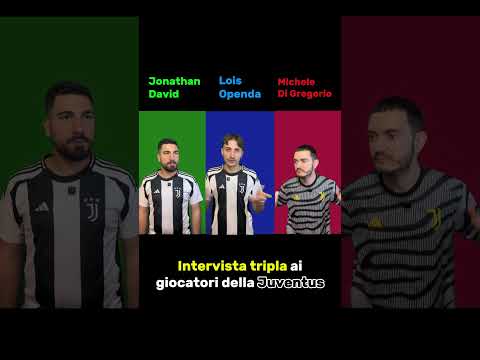 Intervista tripla ai giocatori della Juventus thumbnail