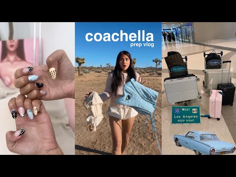 COACHELLA prep vlog  • packing, glow up,  first days in LA ? thumbnail