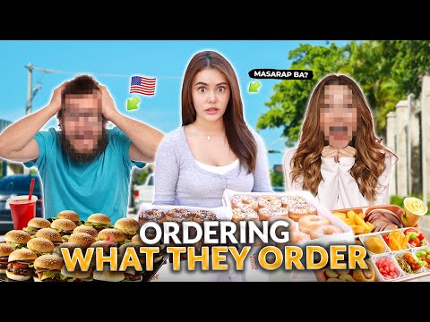 LETTING THE PERSON IN FRONT DECIDE WHAT WE EAT IN USA! | IVANA ALAWI thumbnail