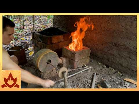 Primitive Technology: Flywheel blower smelt/Monsoon begins thumbnail