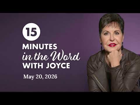 Don't Disturb Me - Pt 1 | 15 Minutes In The Word with Joyce Meyer thumbnail