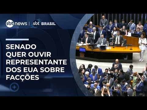 Senado quer ouvir representante dos EUA sobre classificação de facções brasileiras | #SBTBrasil thumbnail