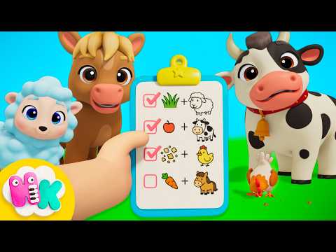 Feeding the Animals 🥕🌾 Matching Animals with Food 🐮 Song for Kids | HeyKids Nursery Rhymes thumbnail