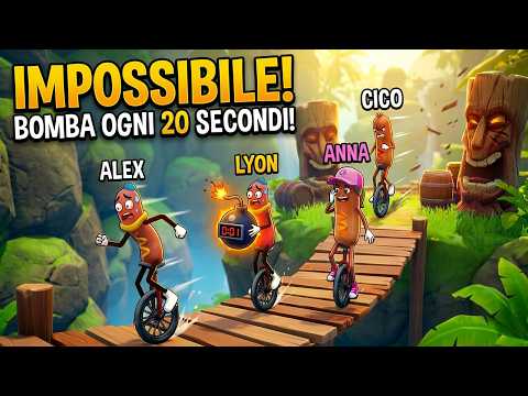 BOMBA OGNI 20 SECONDI - GARA DI MONOCICLI IMPOSSIBILE! thumbnail