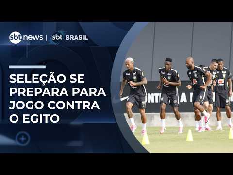 Seleção Brasileira se prepara para amistoso contra o Egito neste sábado | #SBTBrasil thumbnail