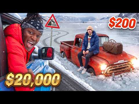 SIDEMEN $20,000 vs $200 WINTER ROAD TRIP thumbnail