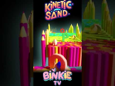 ⭐🔤 Bowling Ball Rolls Through Kinetic Sand Alphabet Learning Fun | Binkie TV thumbnail