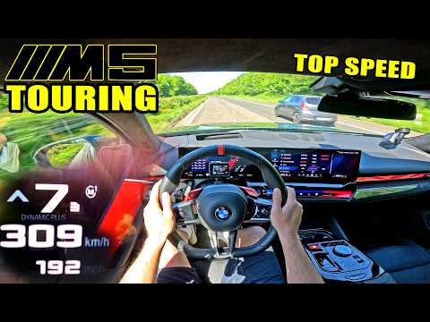 BMW M5 TOURING G99 is a FAMILY ROCKET on GERMAN AUTOBAHN thumbnail