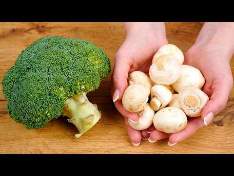 Broccoli has never been prepared so deliciously! Broccoli with mushrooms in a delicious garlic sauce thumbnail