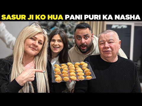 Polish Sasur Tries Indian Pani Puri (Golgappe) thumbnail