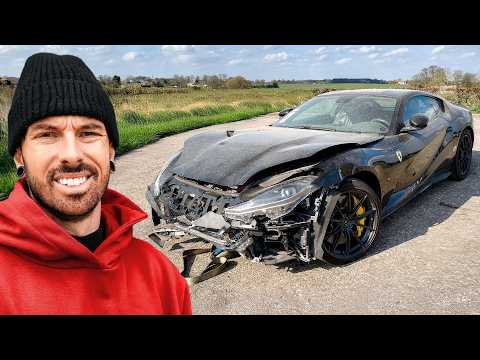 I BOUGHT A WRECKED FERRARI 812 & ATTEMPTED TO REBUILD IT IN 24 HOURS thumbnail