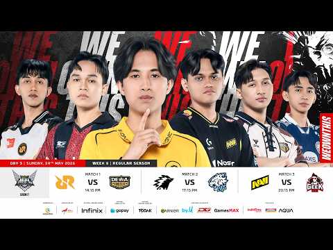 🔴 LIVE | MPL ID S17 | Regular Season Day 3 Week 9 | English thumbnail