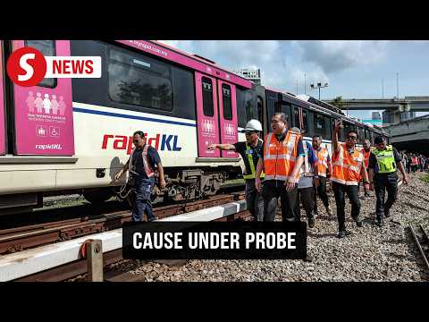 Transport Minister visits site of LRT train derailment thumbnail