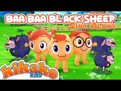 Baa Baa Black Sheep - KiKaKo Kids | #SingAlong #NurseryRhymes #BaaBaaBlackSheep thumbnail