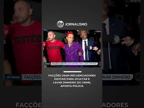 Facções usam influenciadores digitais para ocultar e lavar dinheiro do crime | #SBTBrasil thumbnail