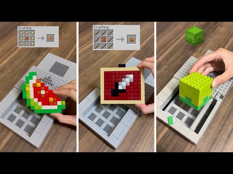 Crafting Minecraft items BUT Lego!  thumbnail