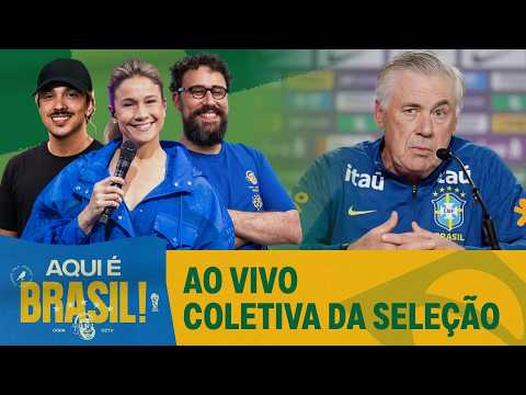 COLETIVA DA SELEÇÃO BRASILEIRA COM CARLO ANCELOTTI | AQUI É BRASIL thumbnail