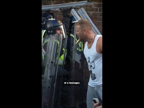 Protesters clash with police amid backlash after teen's stabbing thumbnail