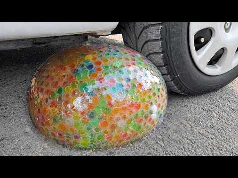 ORBEEZ COCA COLA BALLOON VS CAR, Coca Cola Zero, PowerAde, Fanta, Sprite, Fruko and Mentos Diff Unde thumbnail