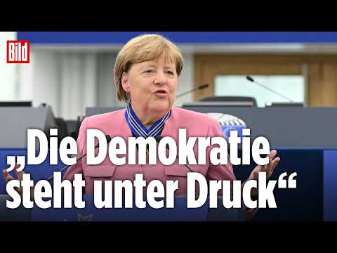 Große Ehre: Altkanzlerin Angela Merkel erhält den europäischen Verdienstorden thumbnail